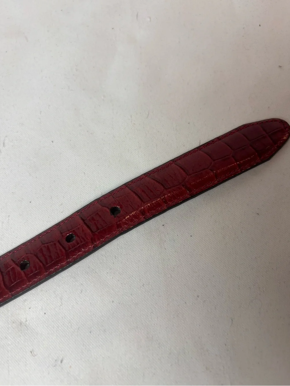 Brighton Black Red Croc Reversible Belt Women’s Small Western Ornate 26”-30”